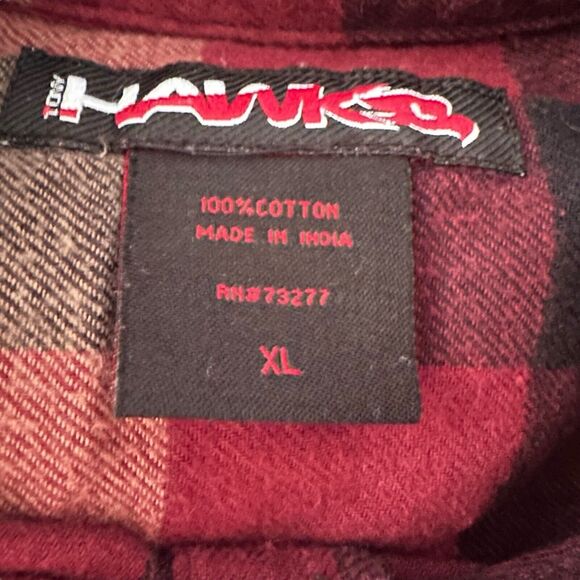 Checkered Plaid Cotton Button Down Tavern Grunge Flannel Mens XL Lumberjack - Picture 7 of 16